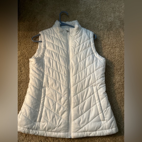 Columbia White Puffer Vest with Omni-Heat - Picture 1 of 2